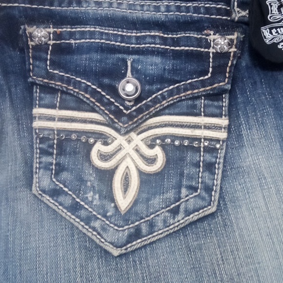 Rock Revival Women's 28 Boot Cut Penny Embellished DEFECT SEE PHOTOS - Picture 5 of 13